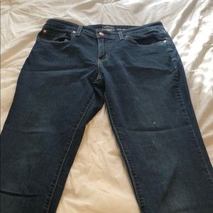 Levi - dark blue bootcut jeans